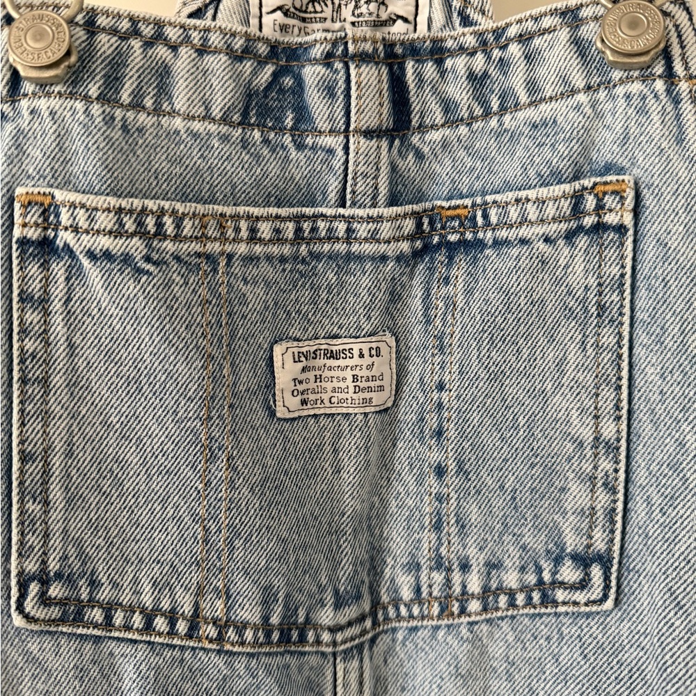 Levi's Light Blue Denim Women's Overalls - Picture 2 of 3
